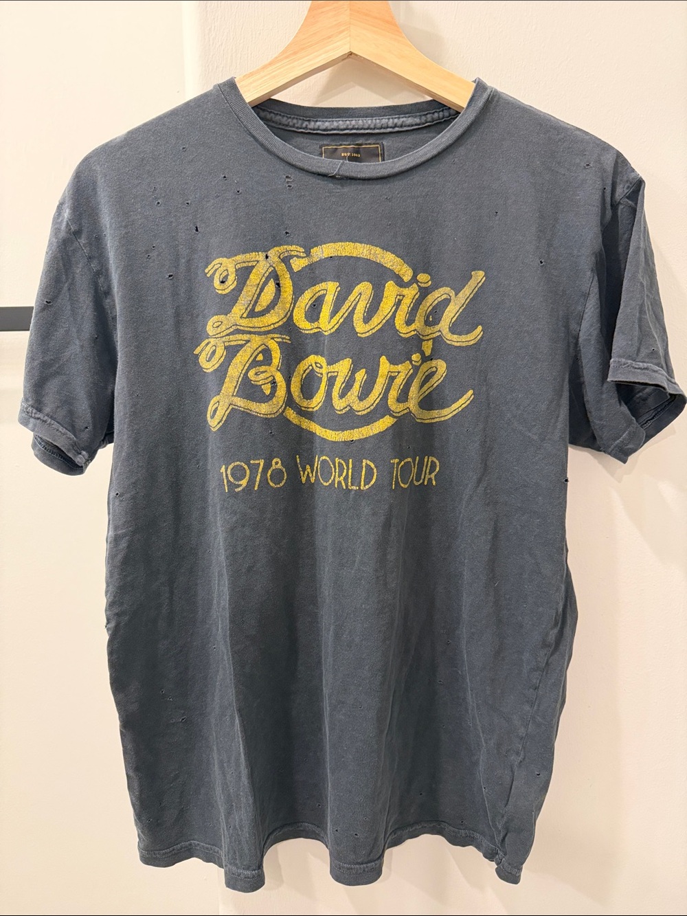 David Bowie 1978 World Tour Vintage Graphic Tee